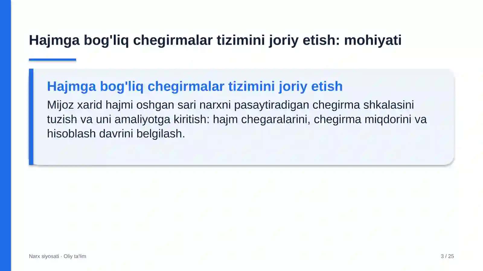 Maishiy texnika do'konlarida hajmga bog'liq chegirmalar tizimini joriy etish 3