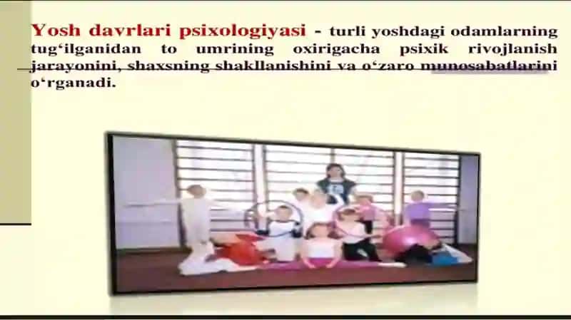 Yosh davrlar psixologiyasi fanidan tayyorlangan taqdimot 3