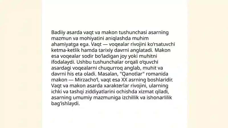 Badiiy asar xronotopi 3