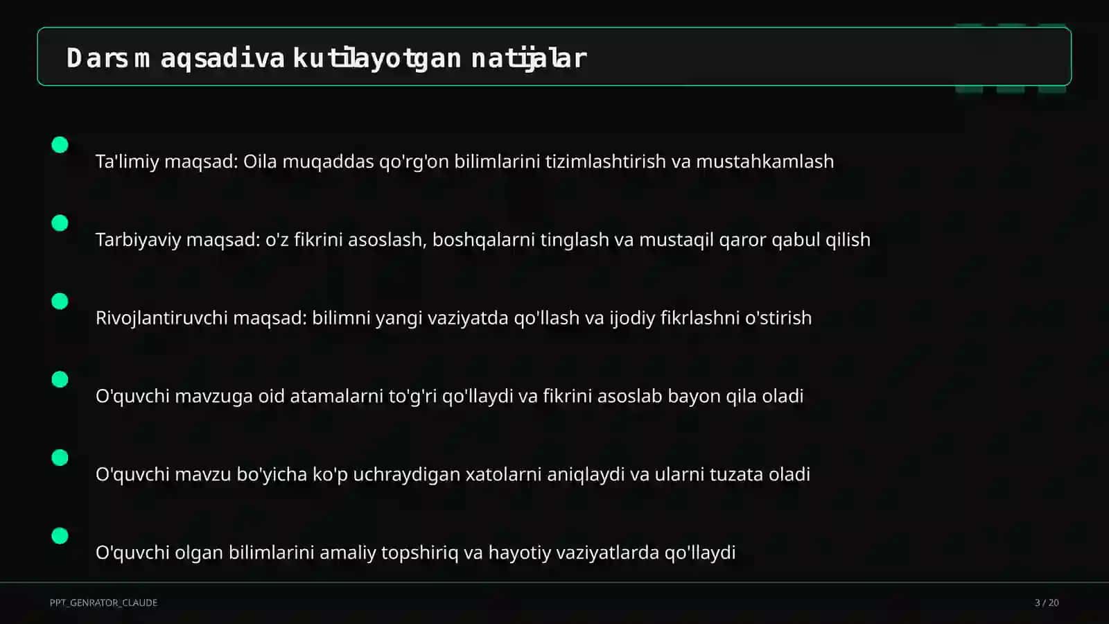 Oila muqaddas qo'rg'on (5-sinf) 3