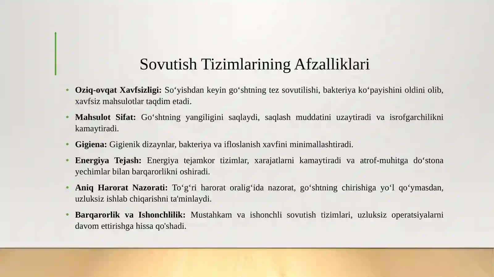 GO‘SHT VA GO‘SHT MAHSULOTLARINI SOVUTISH YORDAMIDA SAQLASH 3
