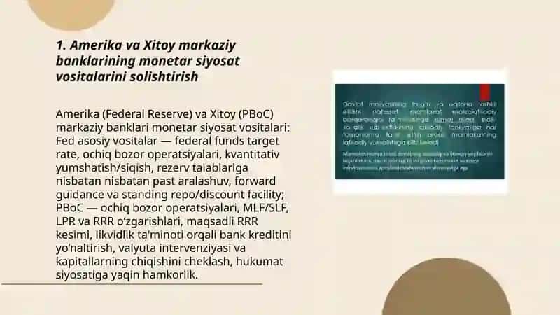 Amerika va Xitoyning moliya siyosatini oʻrganish 3