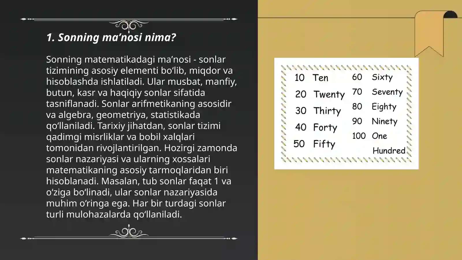 Sonning maʼno turlari 3