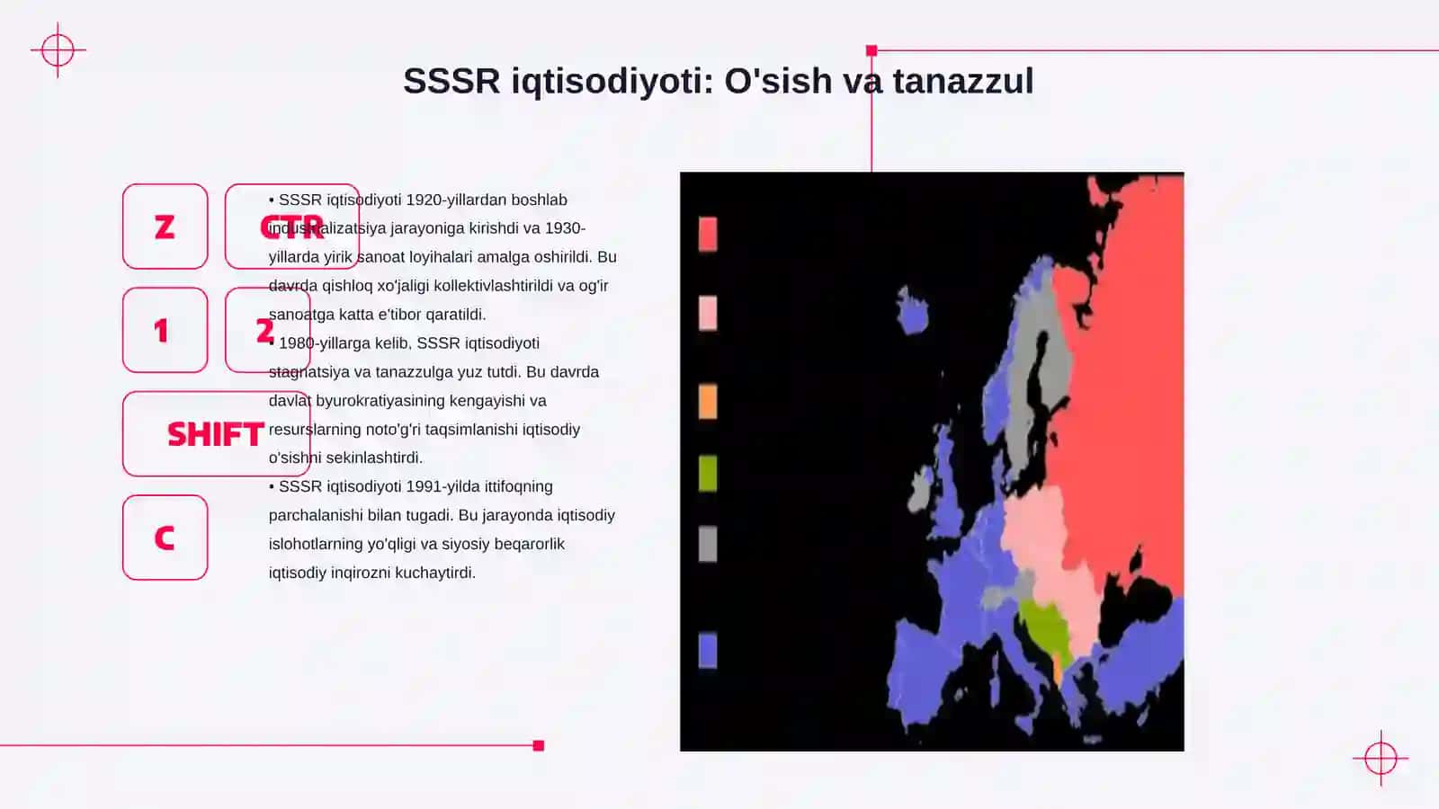 SSSR va Sharqiy Yevropa mamlakatlari rivojlanishining asosiy yoʻnalishlari 3