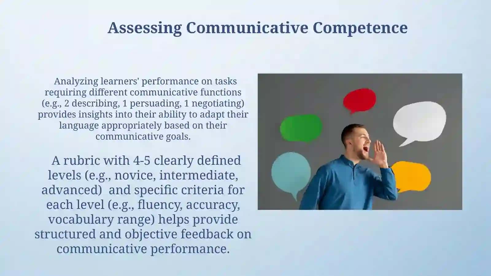 Assessing Communicative Competence 3