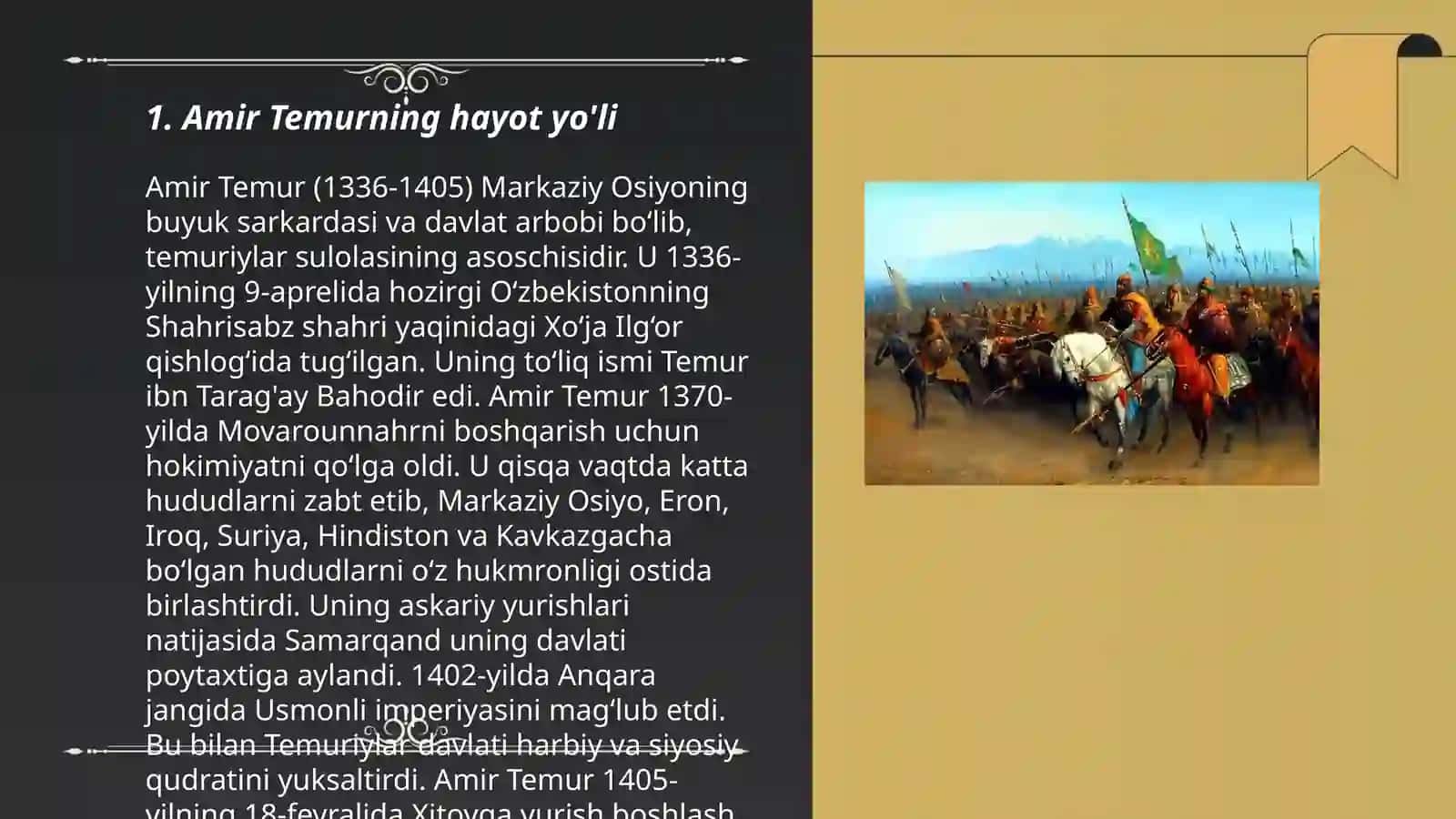 Amir Temur hayoti 3