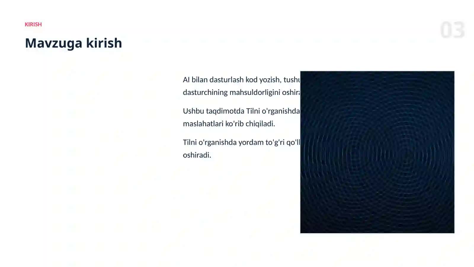 AI BILAN DASTURLASH 3