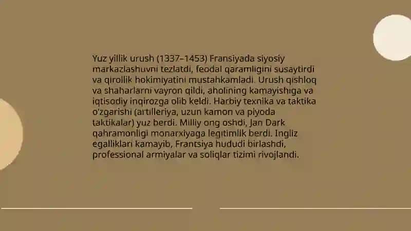 14 16 asrlarda. Fransiya 3