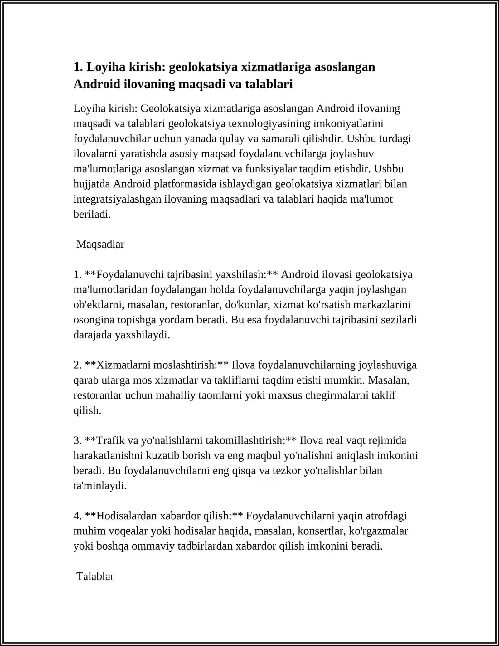 ANDROID UCHUN GEOLAKATSA XIZMATLARIGA ASOSLANGAN ILOVA YARATISH 3