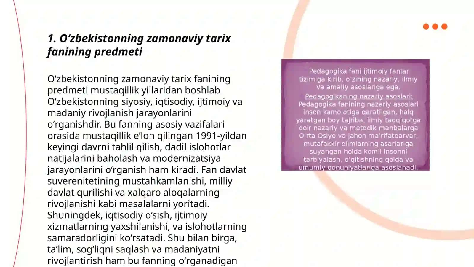 O'ZBEKISTONNING ZAMONAVIY TARIXI 3
