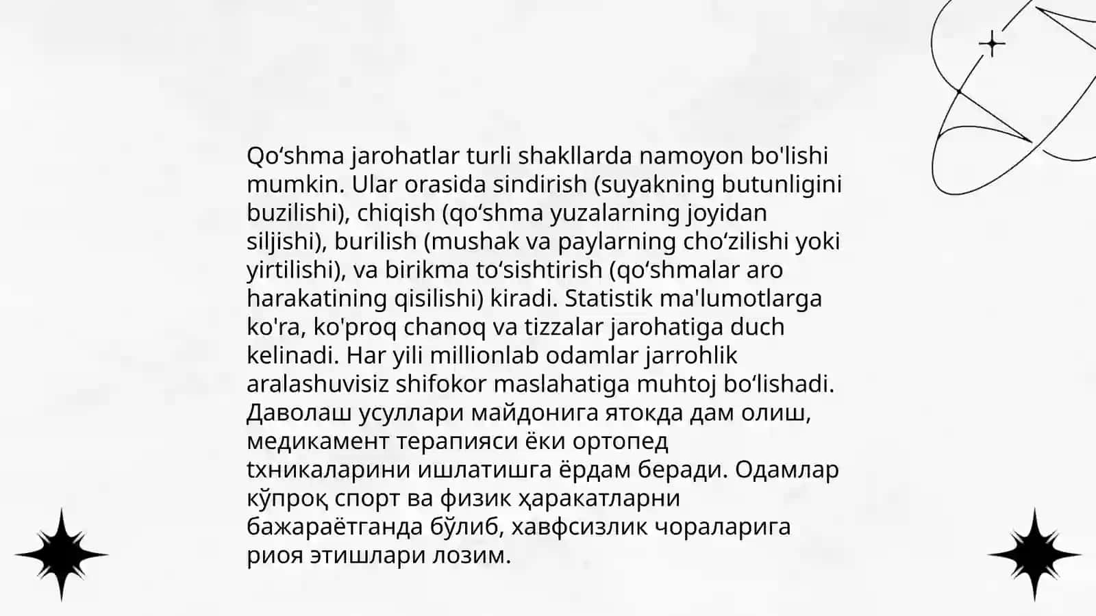 Qoʻshma jaroxatlar va politravmalar etiologiyasi klinikasi patogenezi va davolash 3