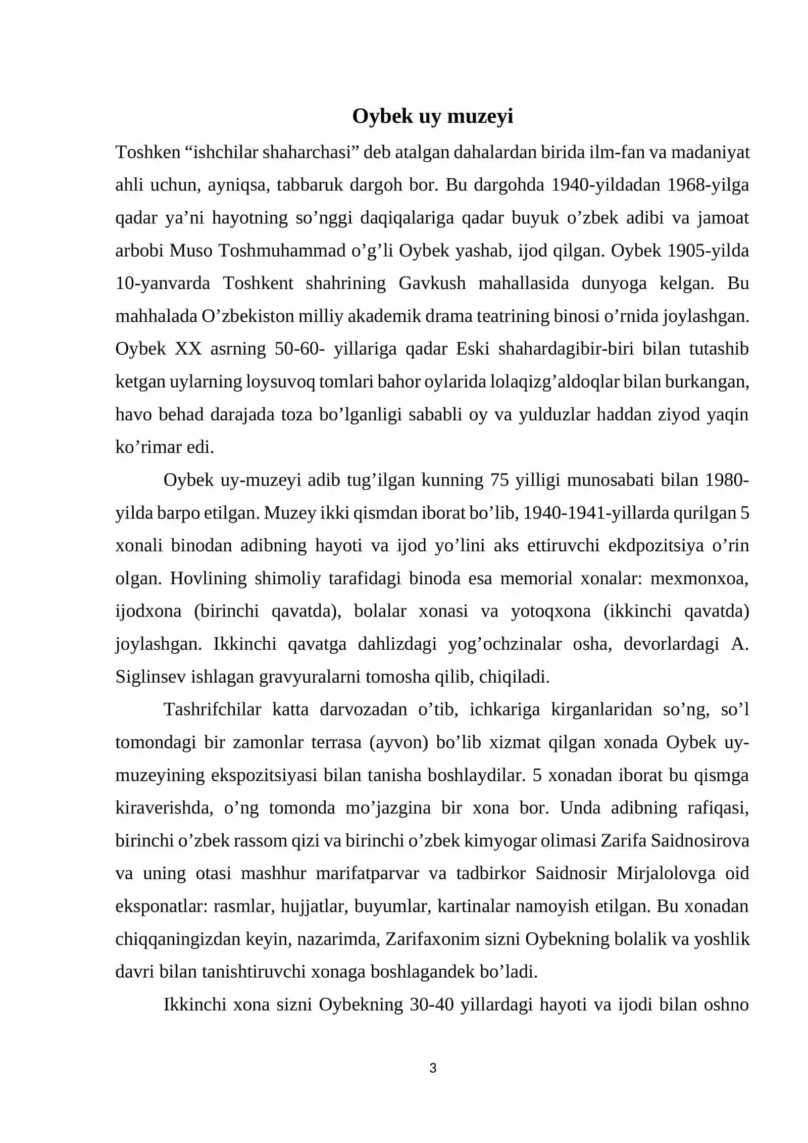 O’zbekiston muzeylari 3