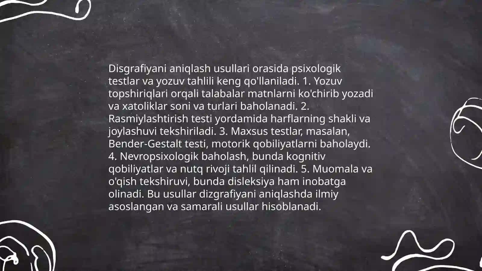 Disgrafiyani bartaraf etish uchun mashgʻulot ishlanmalarini tayyorlash 3