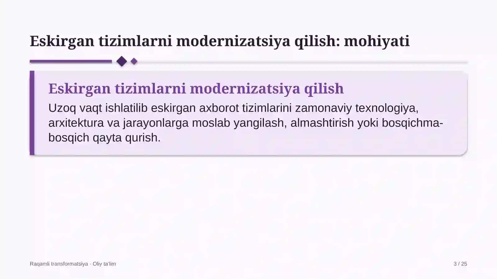 Lokomotiv depolarida eskirgan axborot tizimlarini modernizatsiya qilish 3