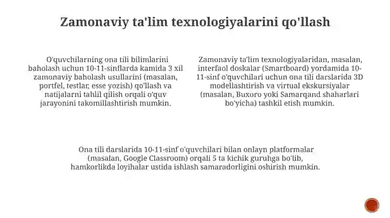 10-11-sinflar uchun ona tili darsliklarining o'ziga xos xususiyatlari 3