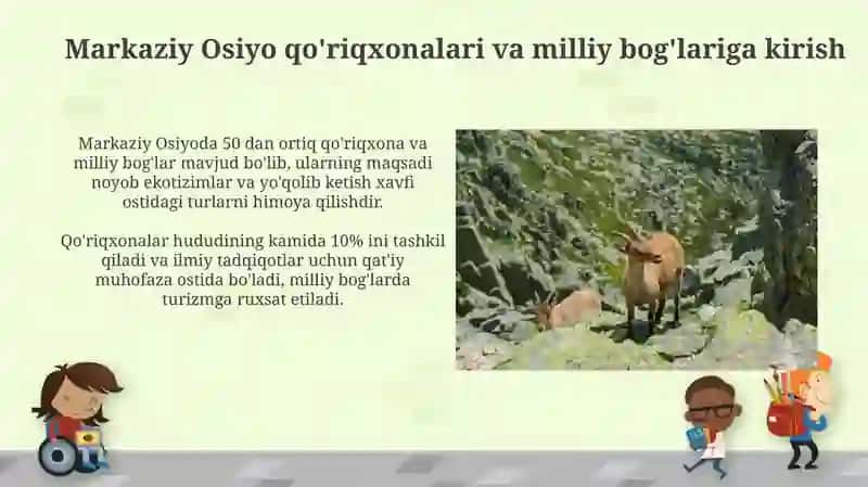 Markaziy Osiyo qo'riqxonalari va milliy bog'lari 3