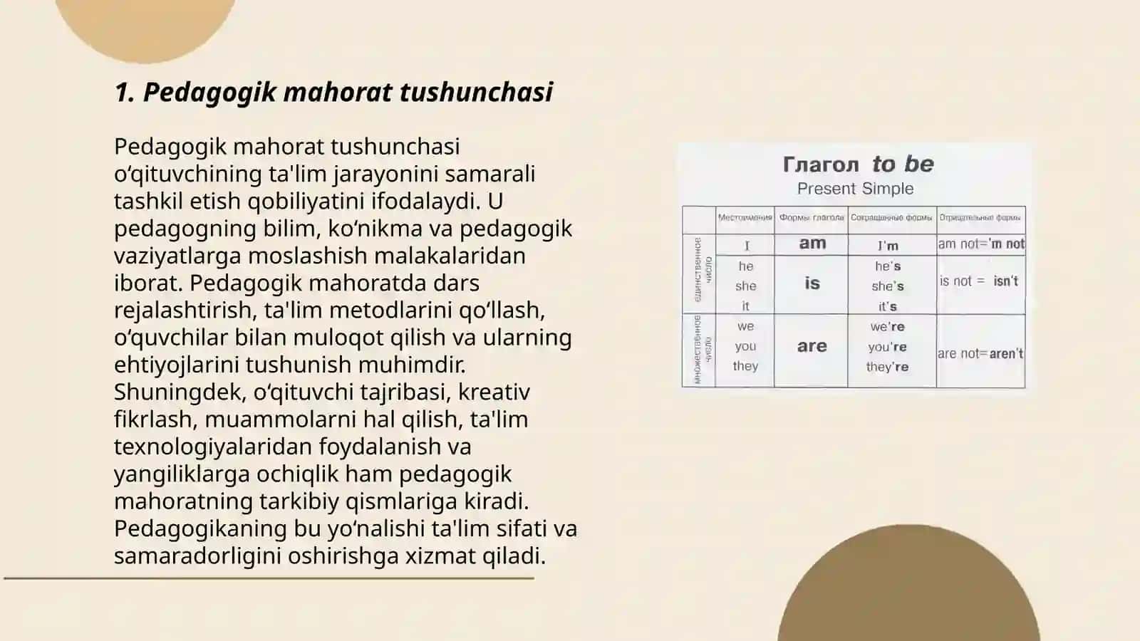 Pedagogik mahorat asoslari va uning tarkibiy qismlari. Pedagogik qobilyat-pedagogik mahoratning asosi sifatida 3