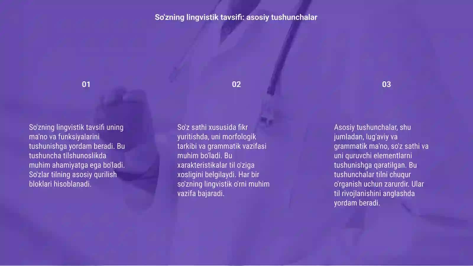 So’zning lingvistik tavsifi va so’z sathi xususida 3