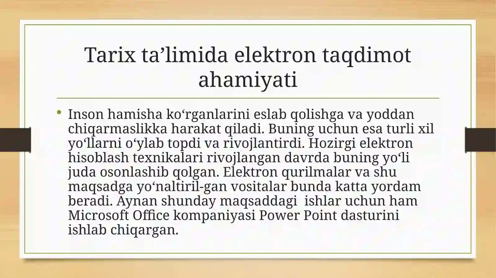 Tarixta’limidaelektrontaqdimotahamiyati 3