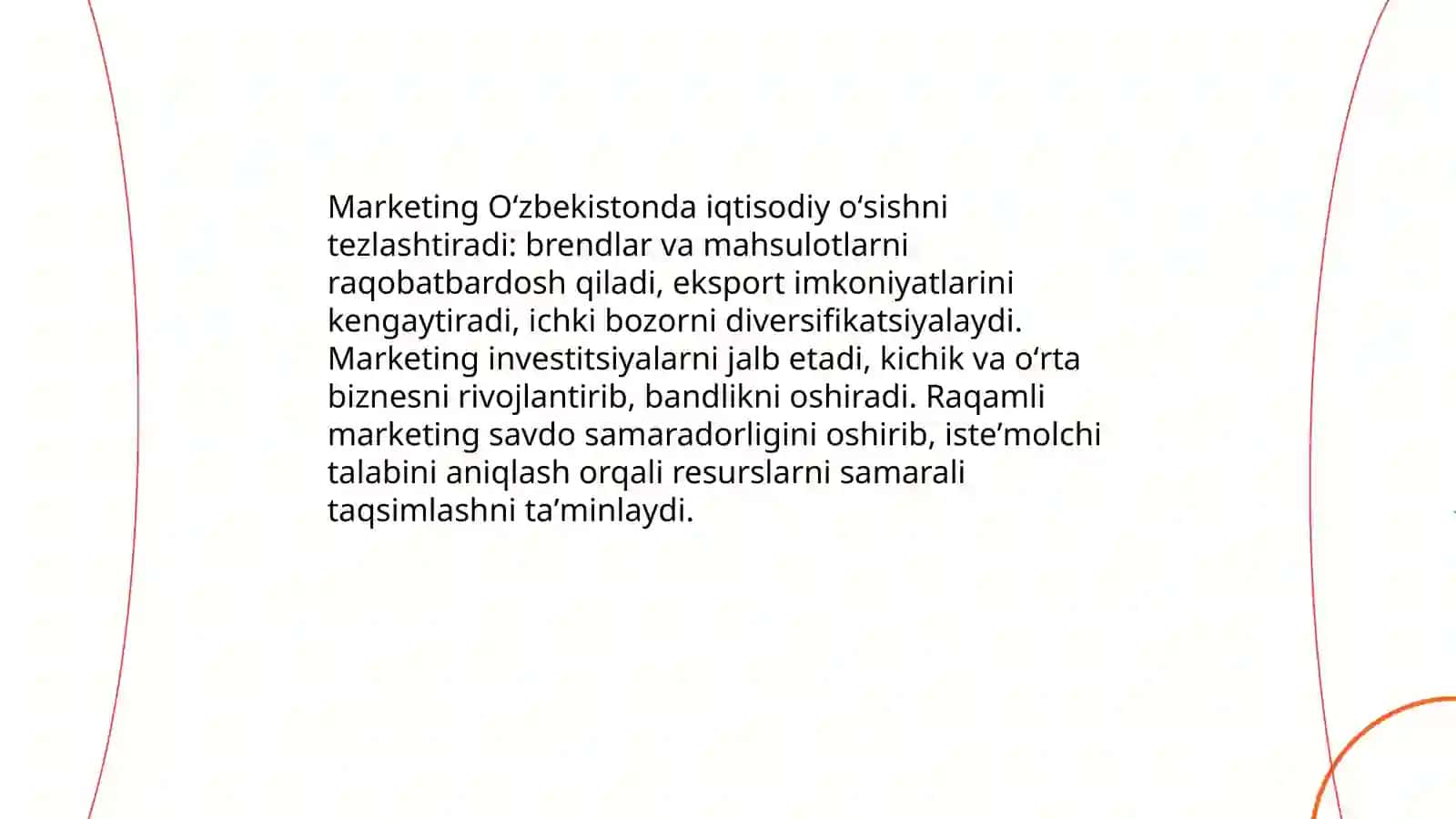 Oʻzbekistonda marketingni oʻrni 3