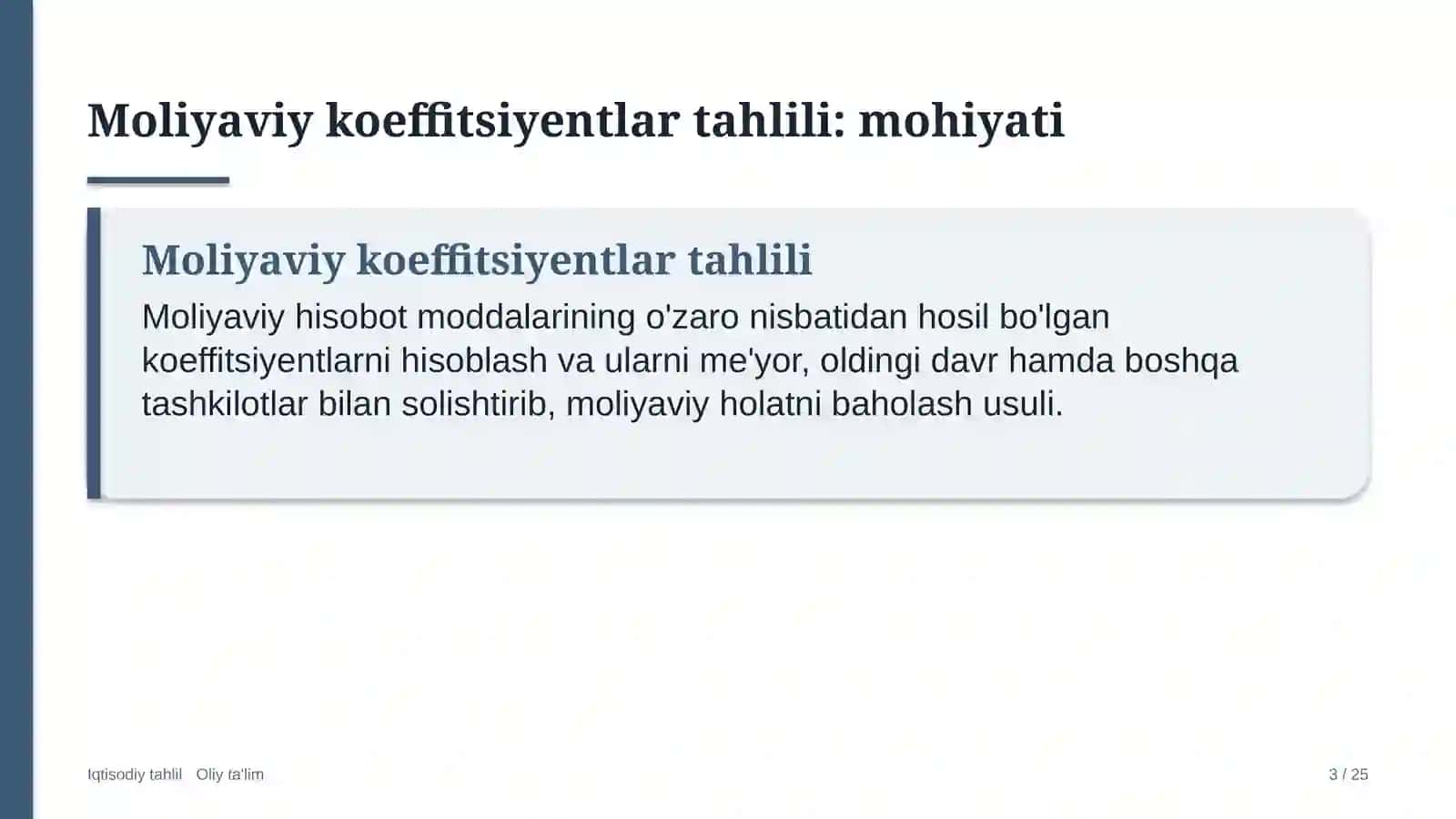 Konsullik muassasalarida moliyaviy koeffitsiyentlar tahlili 3