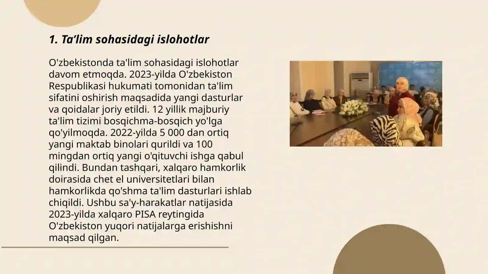 Ta'lim sohasidagi islohotlar 3