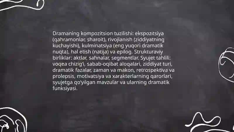 Dramatik asarlarni tahlil qilish metodikasi 3