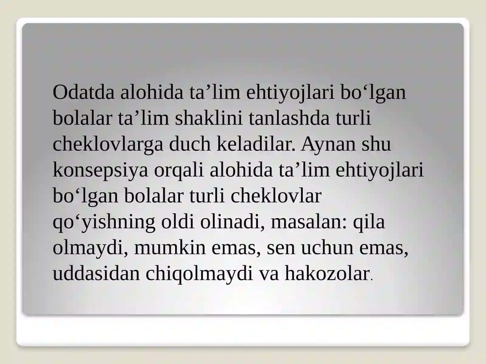 Inkulyuziv ta'limning huquqiy asoslari 3