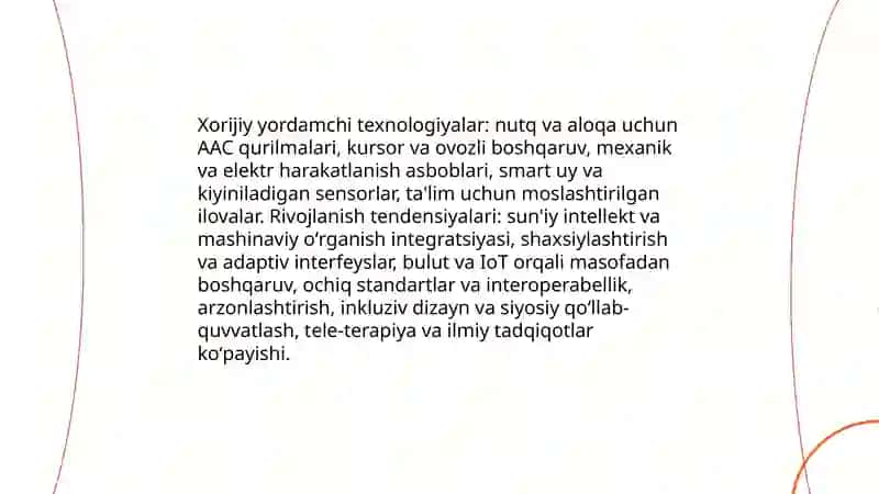 Xorijiy yordamchi texnologiyalar 3