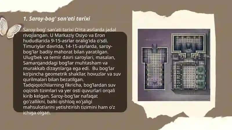 Yugʻonish arxitekturasining soʻng davrida saroy -bogʻ sanotining rivojlanishi 3