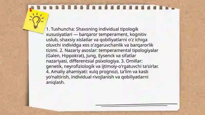 Shaxsning individual tipologik xususiyatlari: tushunchasi va nazariy asoslari 3