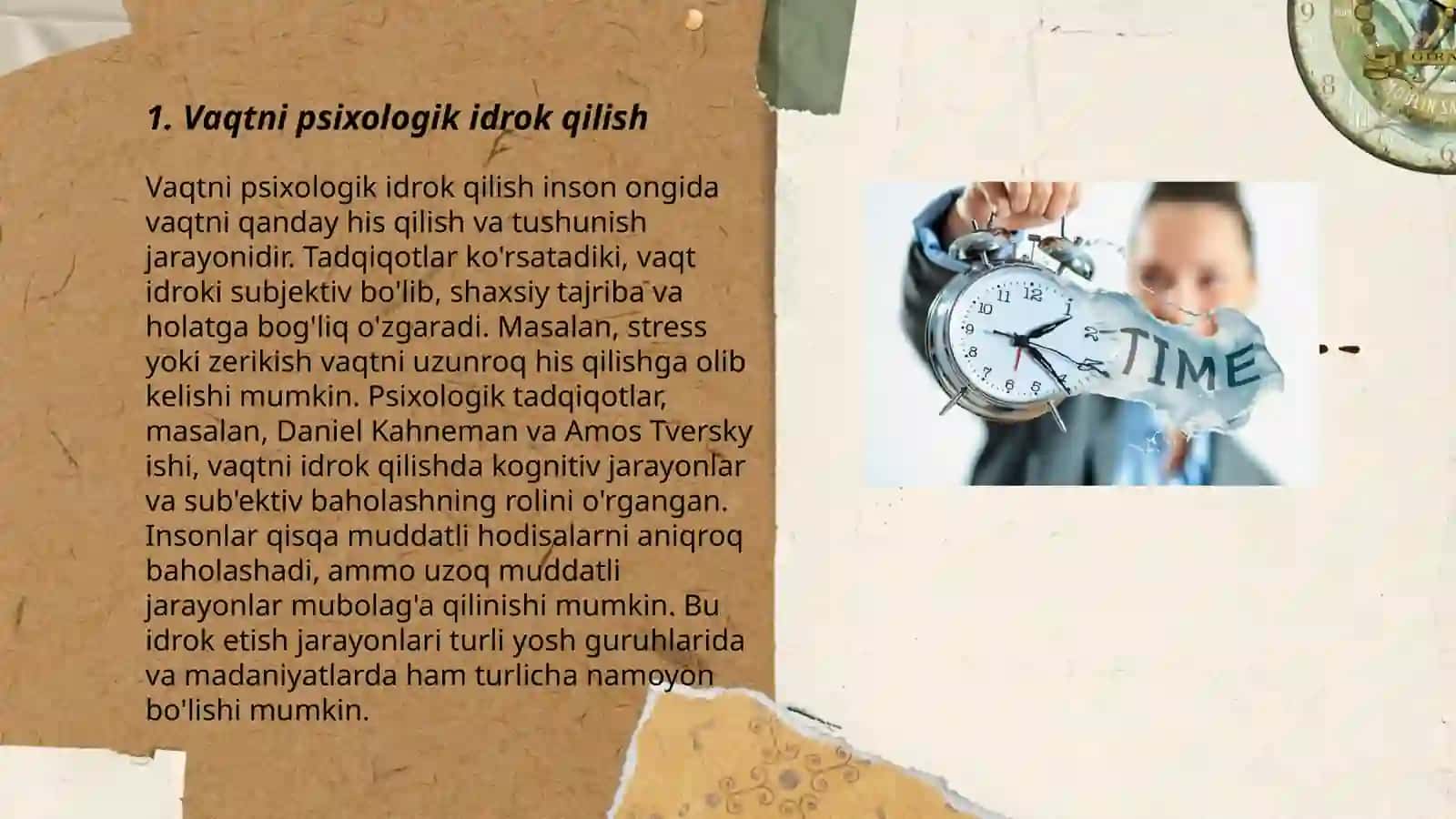 Vaqtni psixologik idrok qilish 3