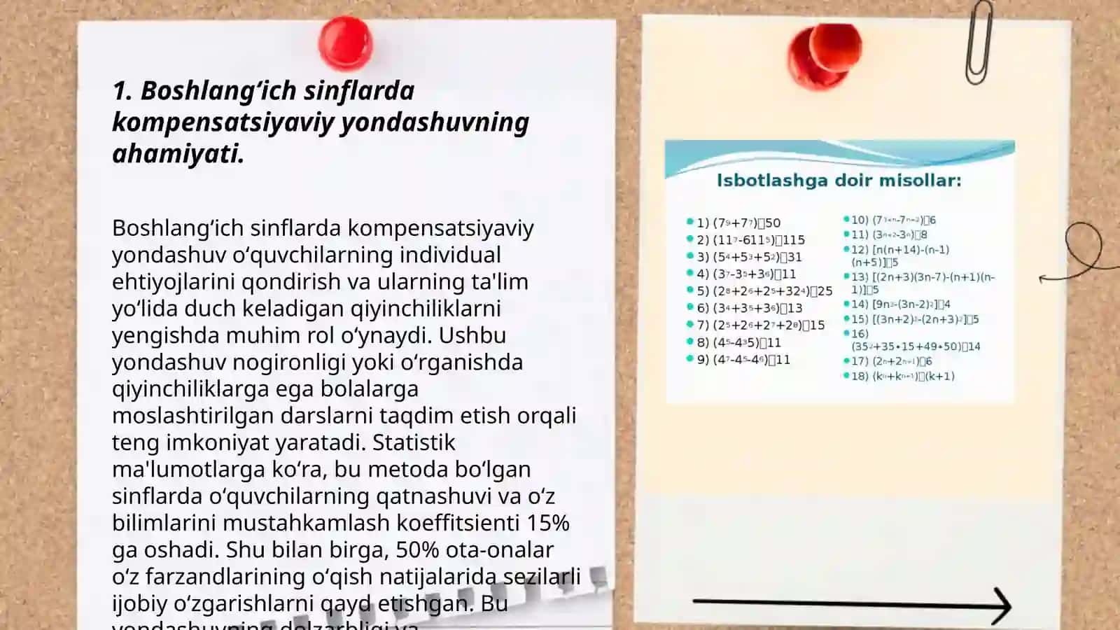 Boshlangʻich sinflarda matematika oʻqitishda kompensatsiyaviy yondashuv,oʻquv dasturining taxlili (1,2,3,4,sinf) kesimida 3