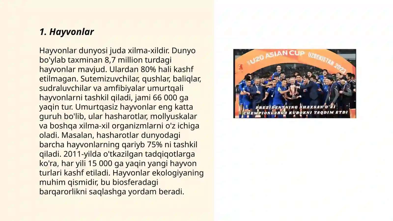 Hayvonlar 3