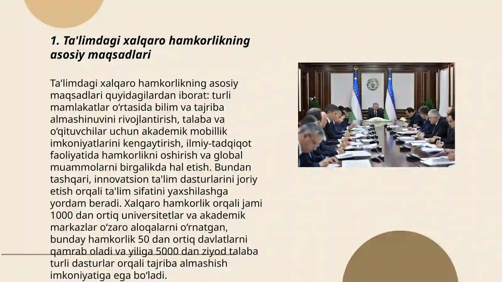Ta'limdagi xalqaro hamkorlikning asosiy maqsadlari 3