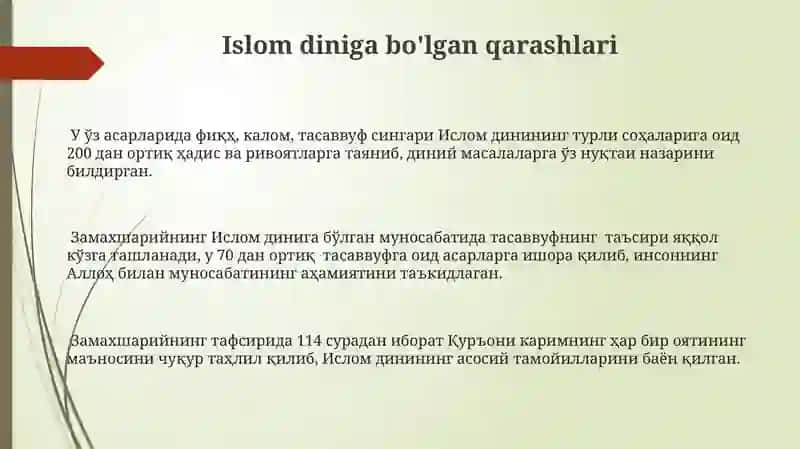Mahmud az-Zamaxshariy hayoti va ilmiy merosi 3