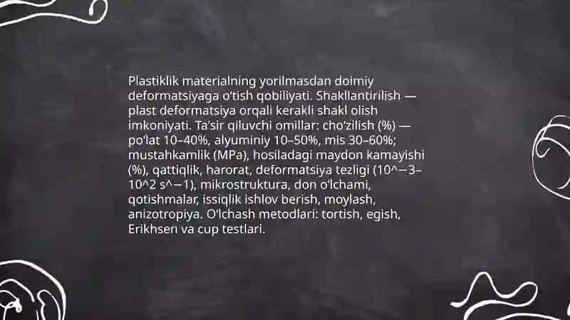 Materiallarning texnalogik xossalari 3