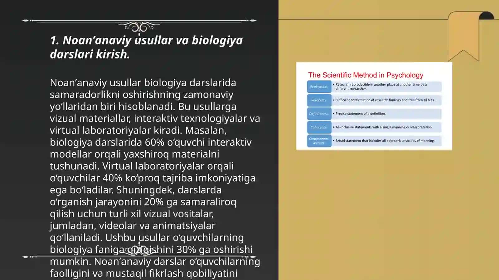 Biologiya darslarida noanʼanaviy usullarni qoʻllash metodologiyasi 3