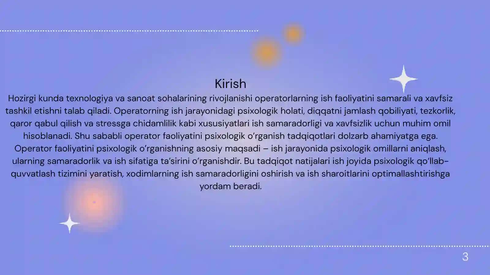 Operator faoliyatini psixologik o’rganish metodi 3