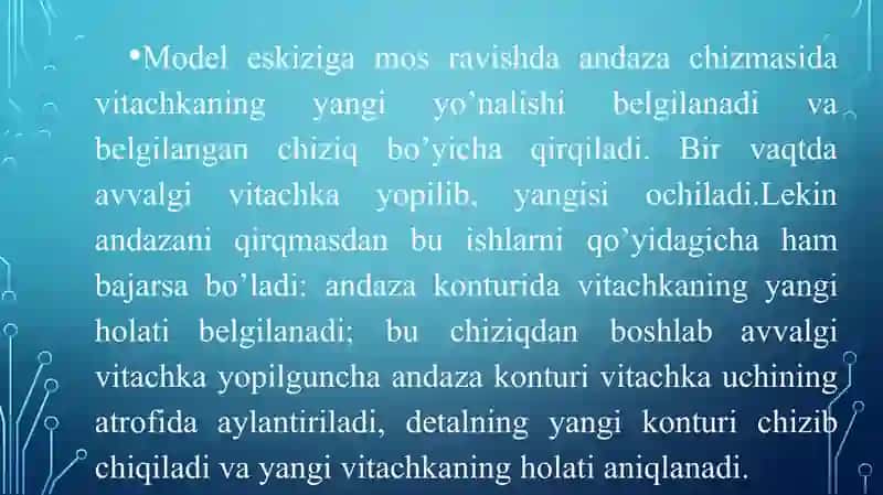 Vitochka,koketka va shilitsalarga ishlov berish 3