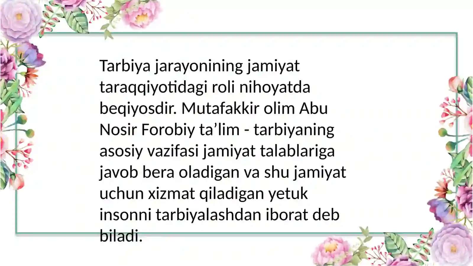 Tarbiya jarayonining roli 3