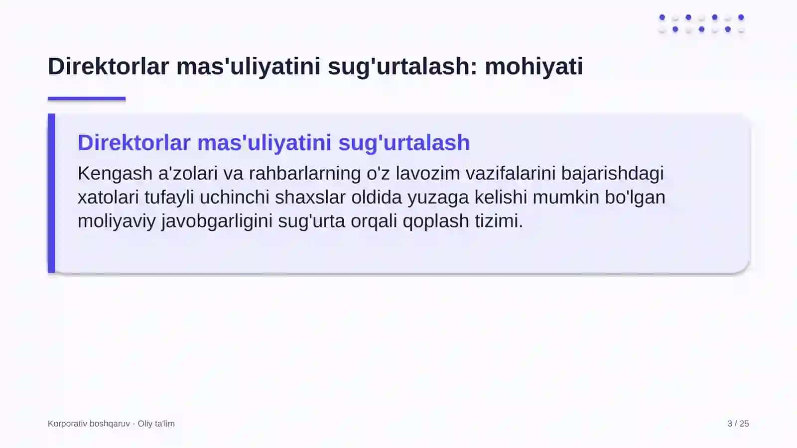 davlat byudjeti tizimida direktorlar mas'uliyatini sug'urtalash 1737 3