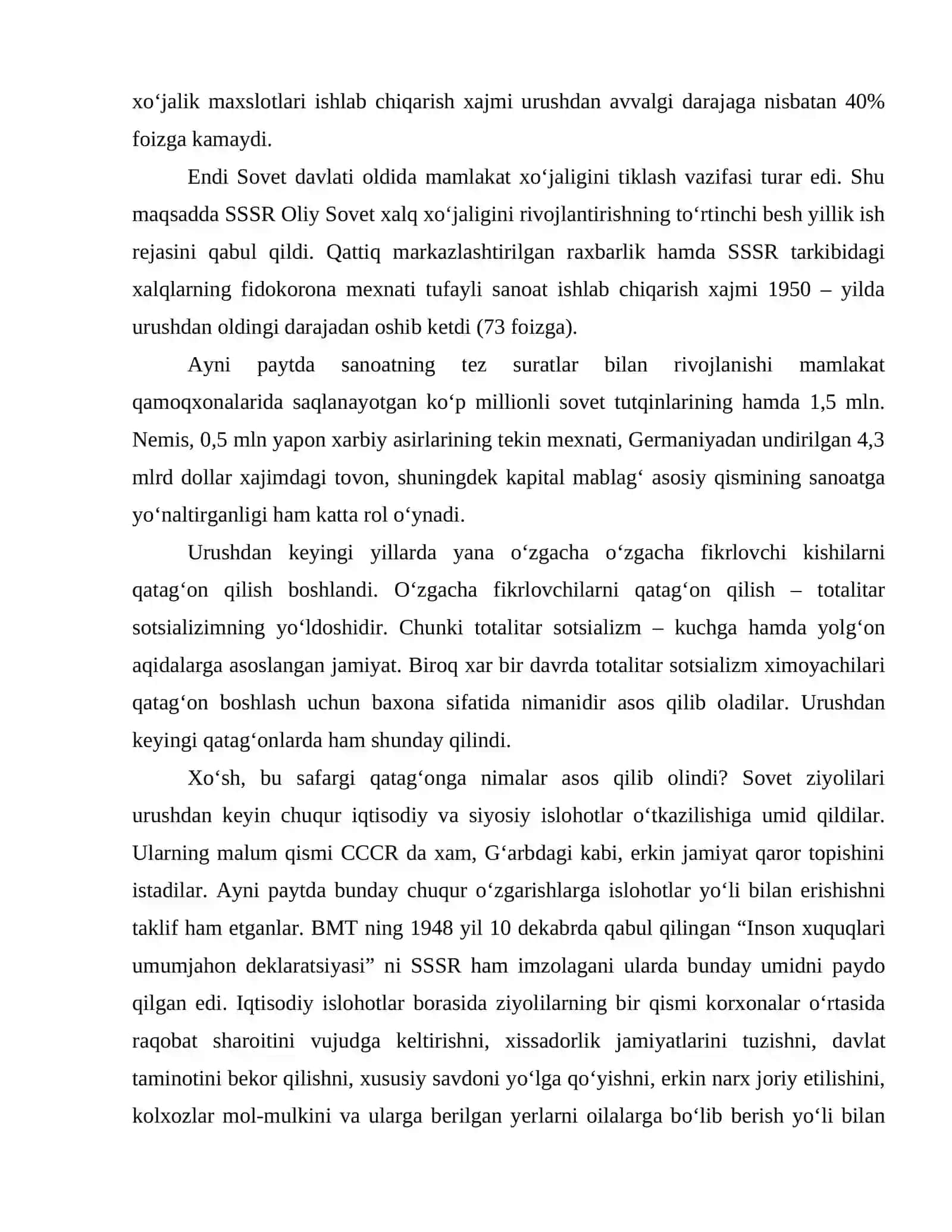 SSSR urushdan keyingi davrda 3