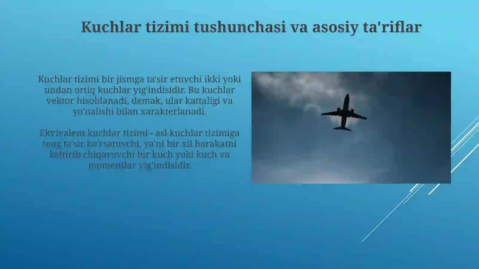 Tekislikda joylashgan kuchlar tizimi 3