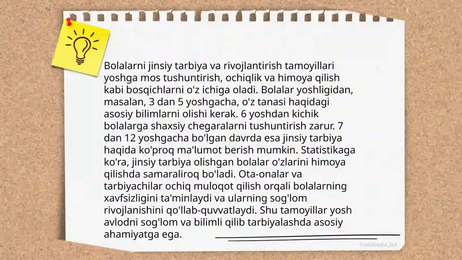 Bolalarni jinsiy tarbiya va rivojlantirish tamoyillari 3