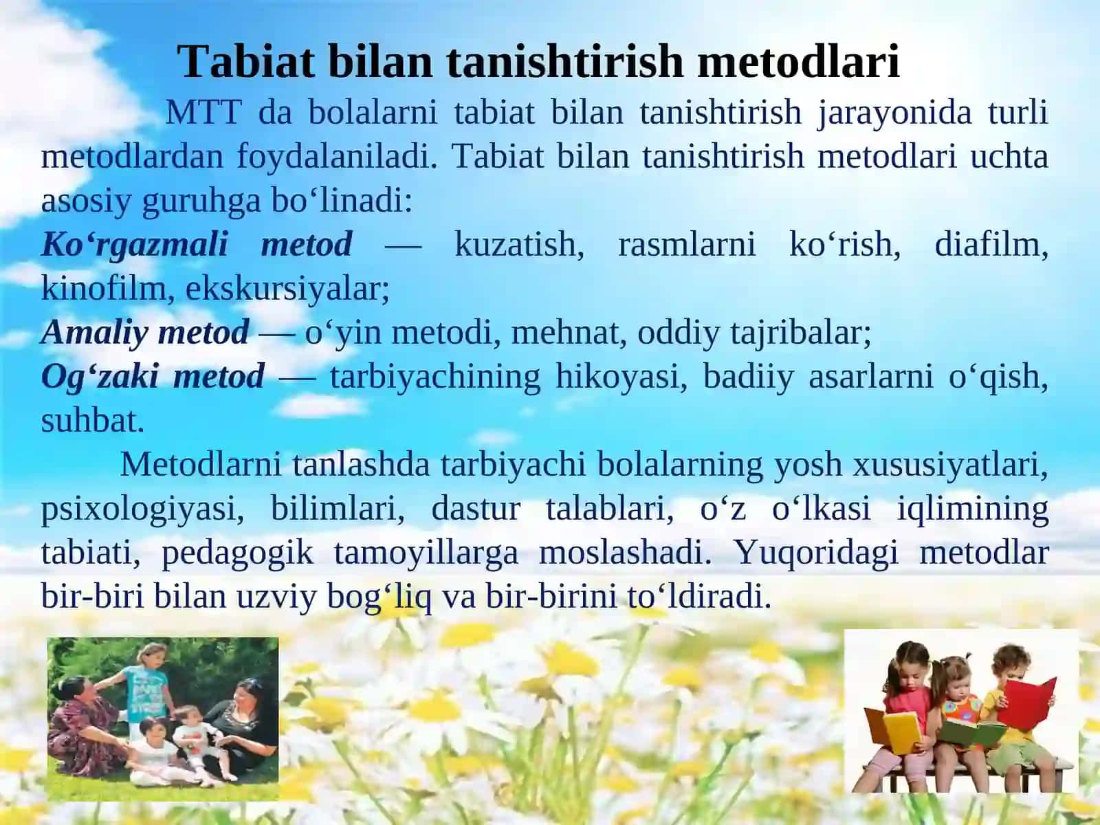 Bolalarni Tabiat bilan Tanishtirishning Amaliy Metodi 3