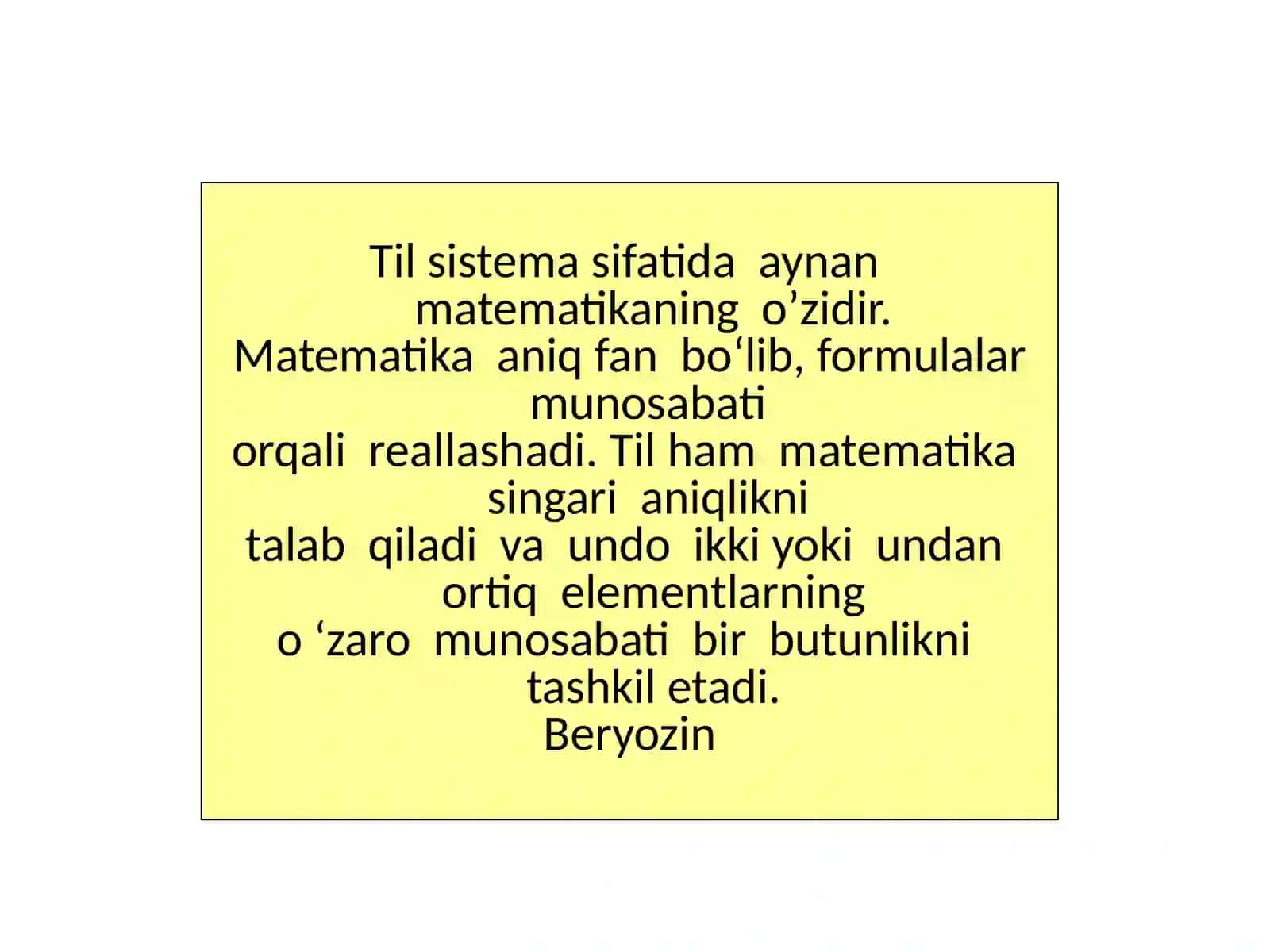 Kompyuterda lingvistik masalalarni matematik usullar bilan yechish yo’llari 3