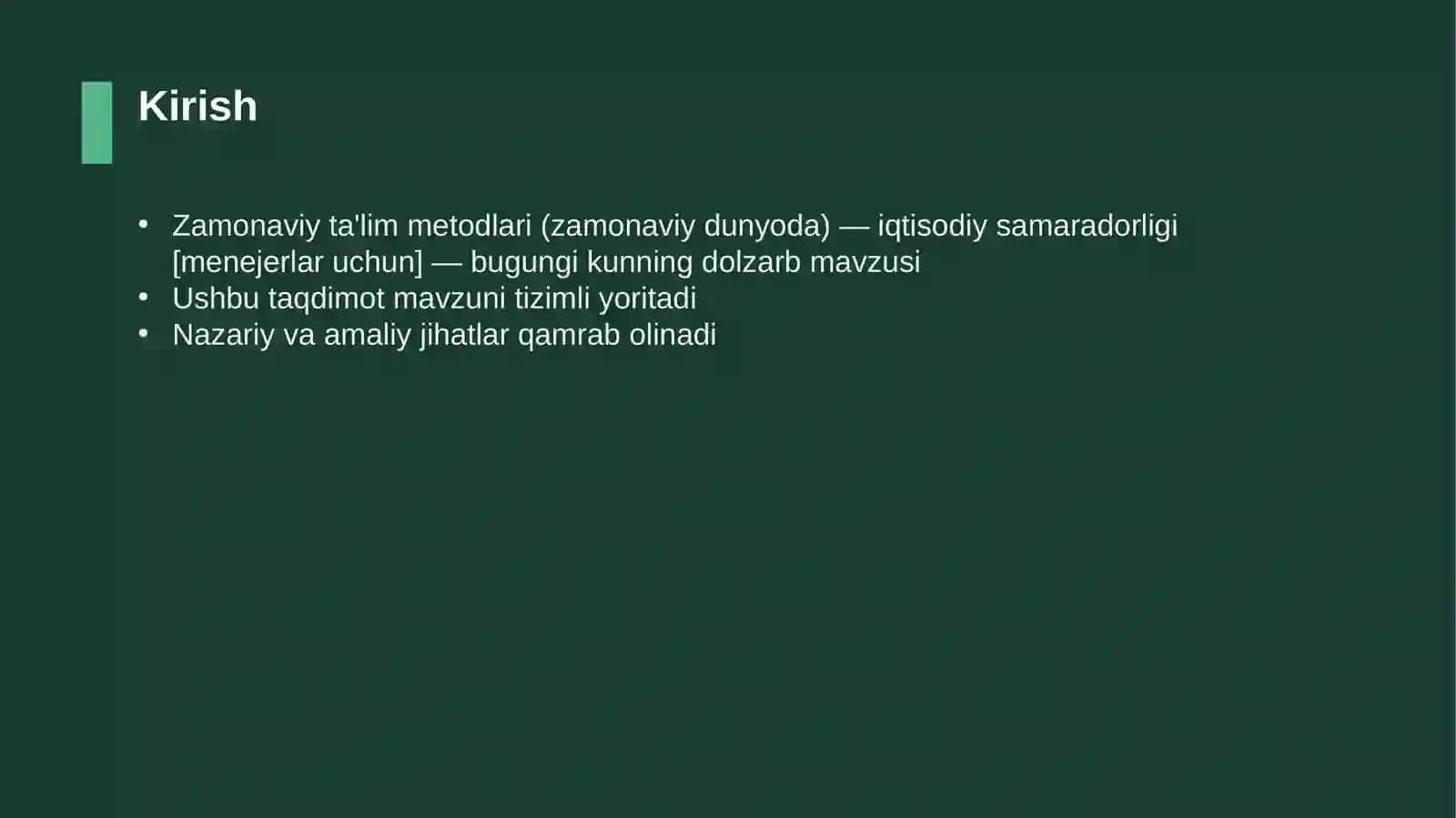 Zamonaviy ta'lim metodlari (zamonaviy dunyoda) — iqtisodiy samaradorligi [menejerlar uchun] 3