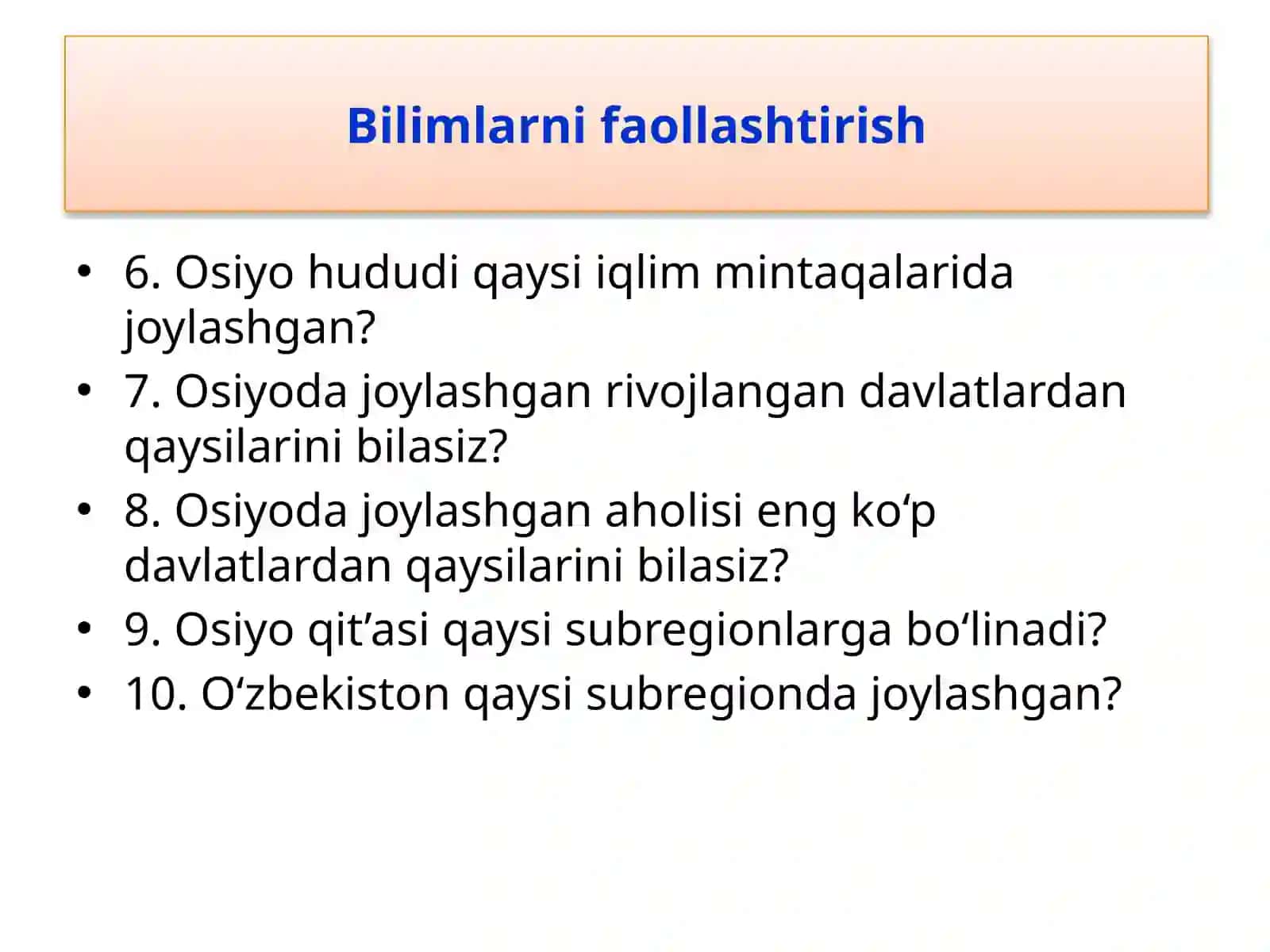 32-§.Osiyoqit’asininggeografiko‘rni, chegara larivasiyosiyxaritasi 3