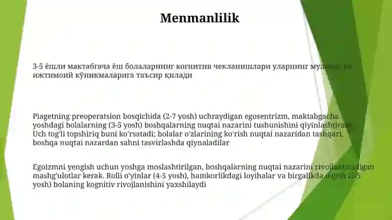Msktabgacha yoshdagi bolalarda bilish jarayonlarining rivojlanishi 3